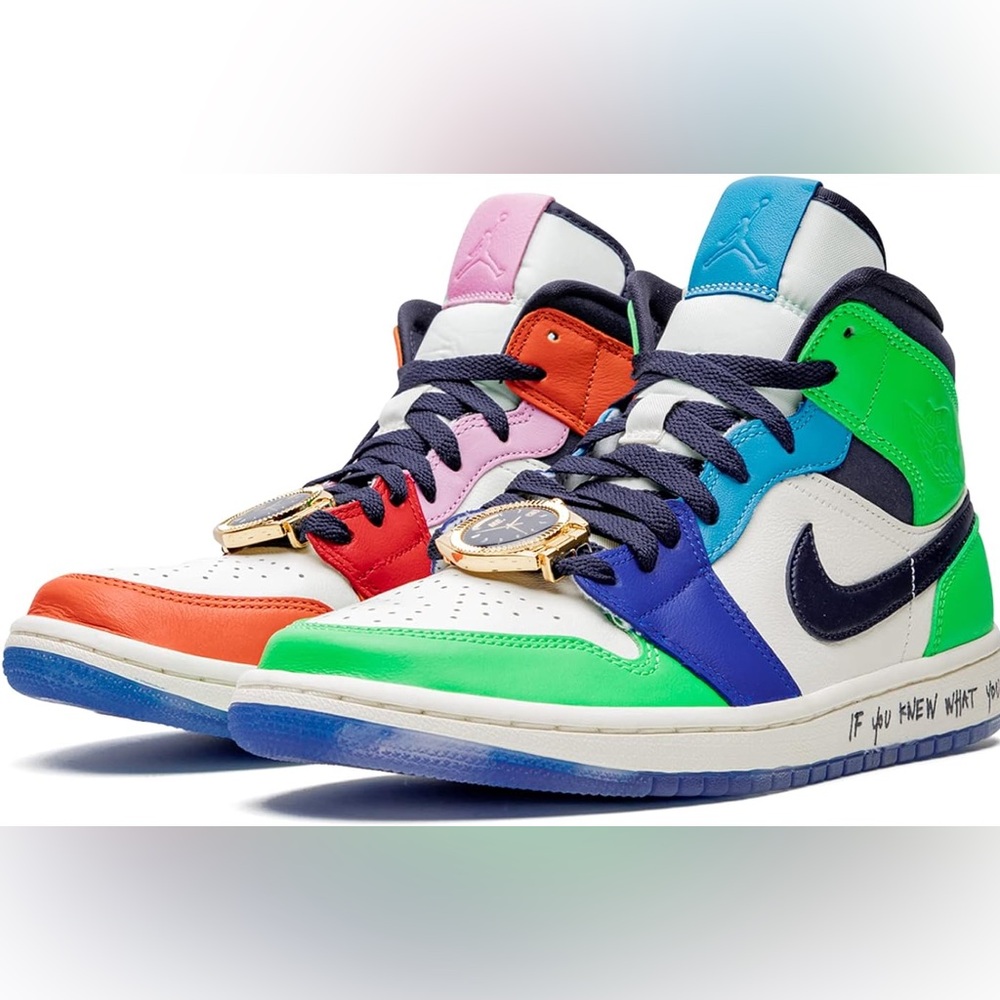 Jordan 1 Mid x Melody Ehsani Fearless Men's size 7 / Women's size 8.5